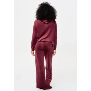 Lingadore Velvet homewear in bordeaux