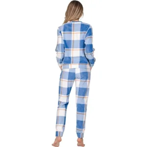 Pastunette Dames pyjama: Blauw, Fleece ( 100024 )