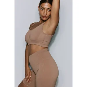 Prima Donna Nudda corrigerende slip met lange pijpjes in ginger bruin