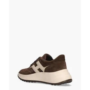 Hogan Runner H Patch Bruin/Beige Damessneakers