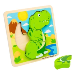 Puzzel - Dino - T-rex - Extra dikke stukken - 4st.