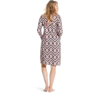 Pastunette –  Grafic Mauve - Nachtkleed – 10222-102-2 – Grey Mauve
