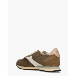 Philippe Model Blville Khaki/Goud Damessneakers