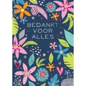 Kaart - Bedankt voor alles - ME - LGE.2987 - 16x22cm