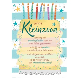 Kaart - Jarige kleinzoon - Lifetime of love - 01-LV.GBE.0008