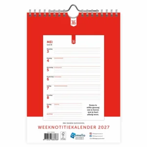 Kalender - 365 dagen succesvol - 2027 - 16,5x23cm
