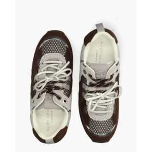 Kurt Geiger K Slim Runner Donkerbruin/Grijs Damessneakers