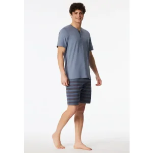 Schiesser – Casual NIghtwear – Pyjama – 183589 – Blauwgrijs
