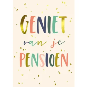 Kaart - Geniet van je pensioen - ME - LGE.0020 - 16x22cm