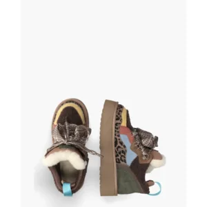 Miss Olivia Moon 04 Bruin/Multicolor Damessneakers