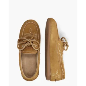 Posa Boat Loafer Prairie Camel Dames Veterschoenen