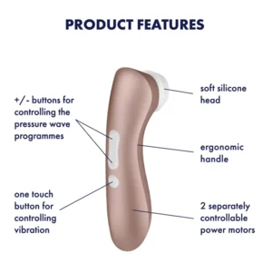 Satisfyer Pro 2+ Luchtdruk Vibrator + Vibratie