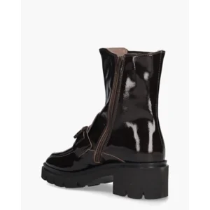 DLSport 7218 Donkerbruin Dames Enkelboots
