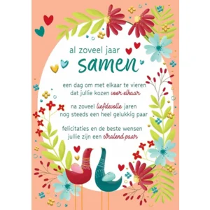 Kaart - Al zoveel jaar samen - Lifetime of love - 01-LV.GBE.0024