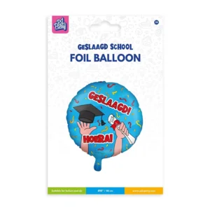 Folieballon - Geslaagd - Cartoon - 46cm