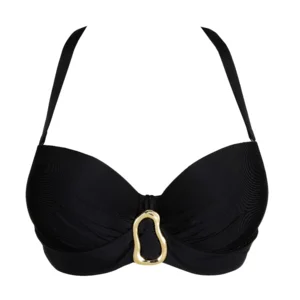 Prima Donna Swim Bikini top: Uvita, Zwart, Balconet model, europese maten ( Strapless mogelijk ( PDO.550 )