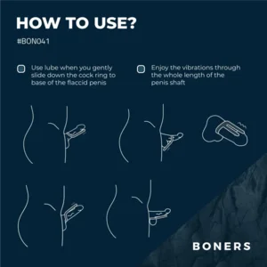 Boners Vibrerende Cockring Met Ballenstimulator