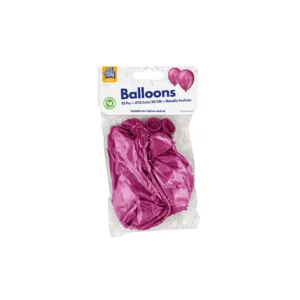 Ballonnen - Metallic fuchsia / hardroze - 30cm - 10st.