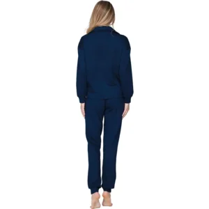 Pastunette dames Home wear: blauw, met rits, ook goed tijdens revalidatie ( PAS.190 )