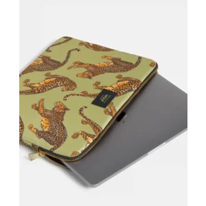 Wouf Laptophoes 13&14" Leopard Avo Groen