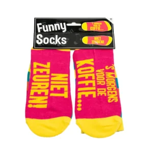 Sokken - Voor de koffie niet zeuren - Funny socks
