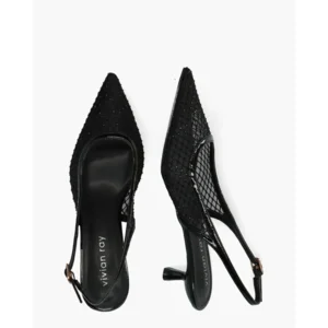 Vivian Ray Zhou Zwart Dames Slingbackpumps