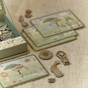 Magnetisch speelbord - Safari friends