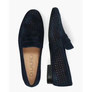 Di Lauro Toska Donkerblauw Damesloafers