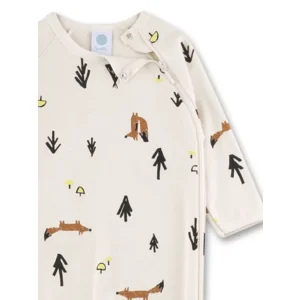Sanetta Romper pyjama Baby's: Beige, Vosjes motief ( SAN.170 )
