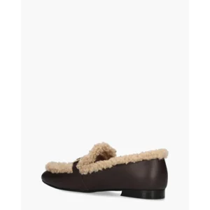 Gioia Loki Bruin/Beige Damesloafers