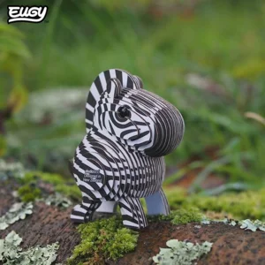 Bouwpakket - Eugy 3D - Wild dier - Zebra - 27st. - 6.2x4.4x6.8cm - Karton - 6+