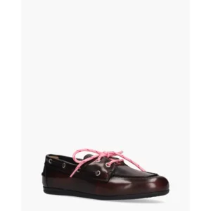 Posa Boat Loafer Bordeaux Dames Veterschoenen