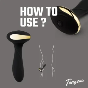 Teazers Anale Vibrator Zwart 13 cm