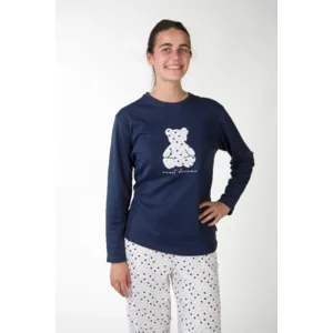 Perlina Pyjama Dames: Teddy A, Interlock Brushed ( LINA.154 )