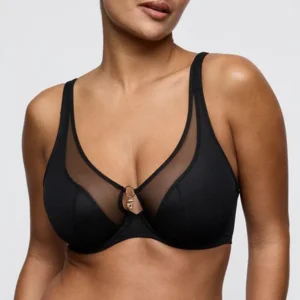 Prima Donna Twist Plunch BH: Sheary, Zwart, Europese Maten pdo.613