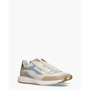 Floris Van Bommel Suvi 03.07 Beige/Blauw Damessneakers
