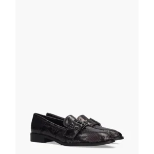 Di Lauro Drusiana Zwart/Paars Damesloafers