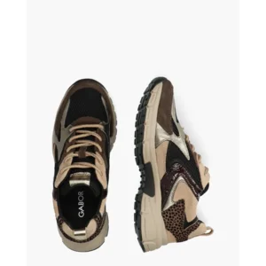 Gabor 6005.01.001 Zwart/Multi Damessneakers