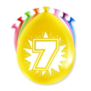 Ballonnen - 7 jaar - 30cm - 8st.