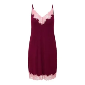 Lingadore Port Desire Nights slipdress in bordeaux
