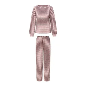 Lingadore Soft Lines homewear in bordeaux en ivoor
