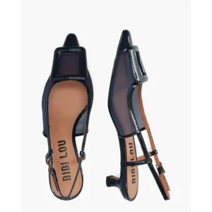 Bibi Lou Bonnie Donkerblauw Dames Slingbackpumps
