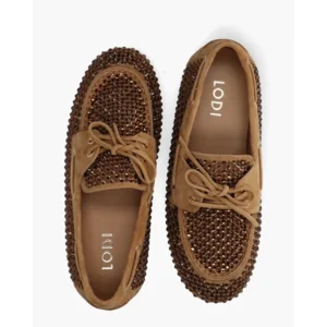 Lodi A-Emi Camel Dames Veterschoenen