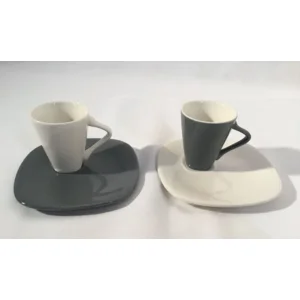 Royal Boch Expo 58 mokkatas en o/tas 2 stuks