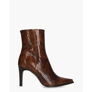Zinda 3263 Donkerbruin Dames Enkelboots