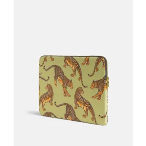 Wouf Laptophoes 13&14" Leopard Avo Groen