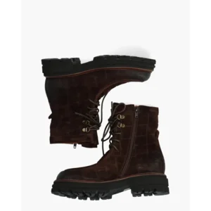 Mat:20 7357 Donkerbruin Dames Veterboots