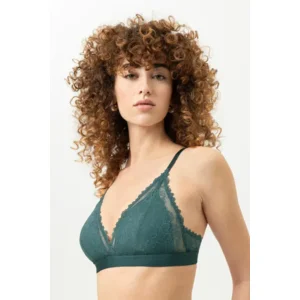 Mey Poetry bralette in donkergroen