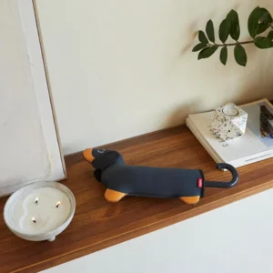 Balvi Paraplu Teckel Hond Zwart met Hoes