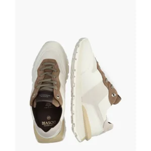 Mason Garments Trail Runner Roomwit/Khaki Herensneakers